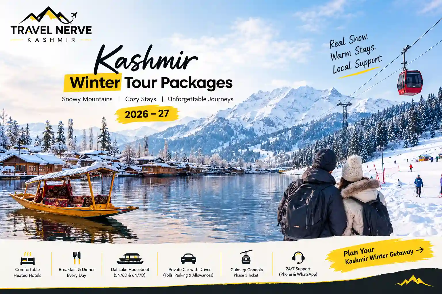 Holiday package: Kashmir Winter Snow Tour (5N/6D)